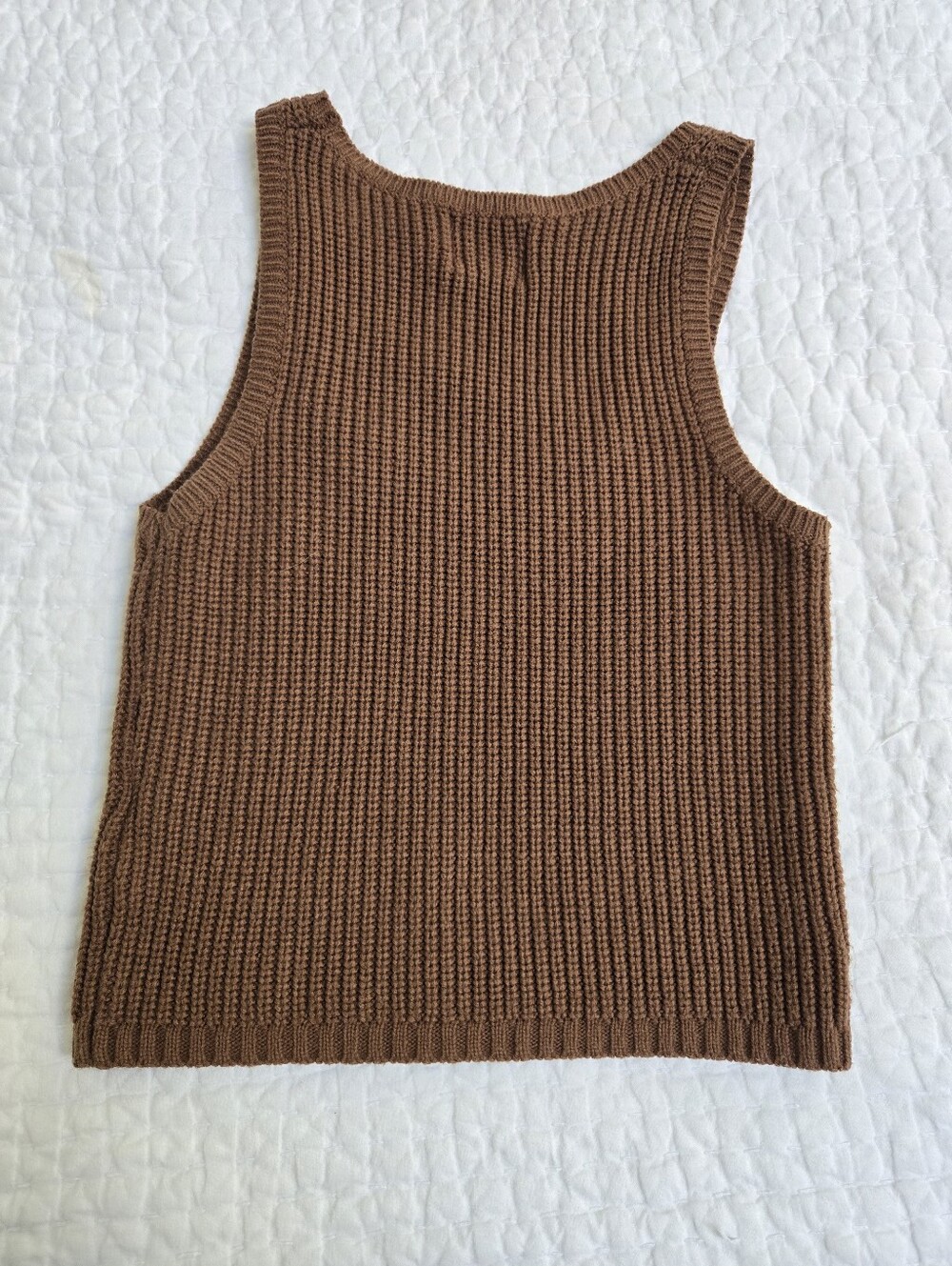 Princess Polly Brown Ribbed Tank Top - Picture 5 of 6